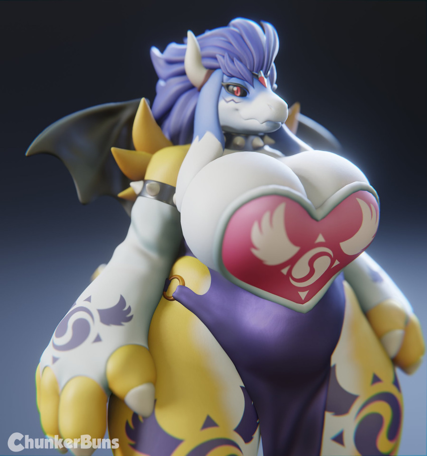 3d_(artwork) 4_fingers accessory anthro armband armwear bandai_namco bat_wings big_breasts black_sclera blue_body blue_fur blue_hair boss_monster bovid bowser breasts canid canine caprine chiropteran chunkerbuns claws cleavage clothed clothing collar crown curvy_figure depth_of_field digimon digimon_(species) digital_media_(artwork) dipstick_ears dipstick_tail elbow_gloves evening_gown female fingerless_gloves fingers floppy_ears fox fur furgonomics fusion gloves goat hair handwear hi_res horn huge_breasts hybrid koopa krystal leg_tattoo mammal mario_bros markings mature_female membrane_(anatomy) membranous_wings multicolored_body multicolored_ears multicolored_fur nintendo red_eyes renamon rouge_the_bat scalie sega signature slightly_chubby slit_dress solo sonic_the_hedgehog_(series) spiked_armband spiked_collar spikes star_fox tail_accessory tail_markings tailband tattoo thick_thighs tiara toriel two_tone_body two_tone_fur undertale undertale_(series) video_games voluptuous watermark white_body white_fur wide_hips wings yellow_body yellow_fur