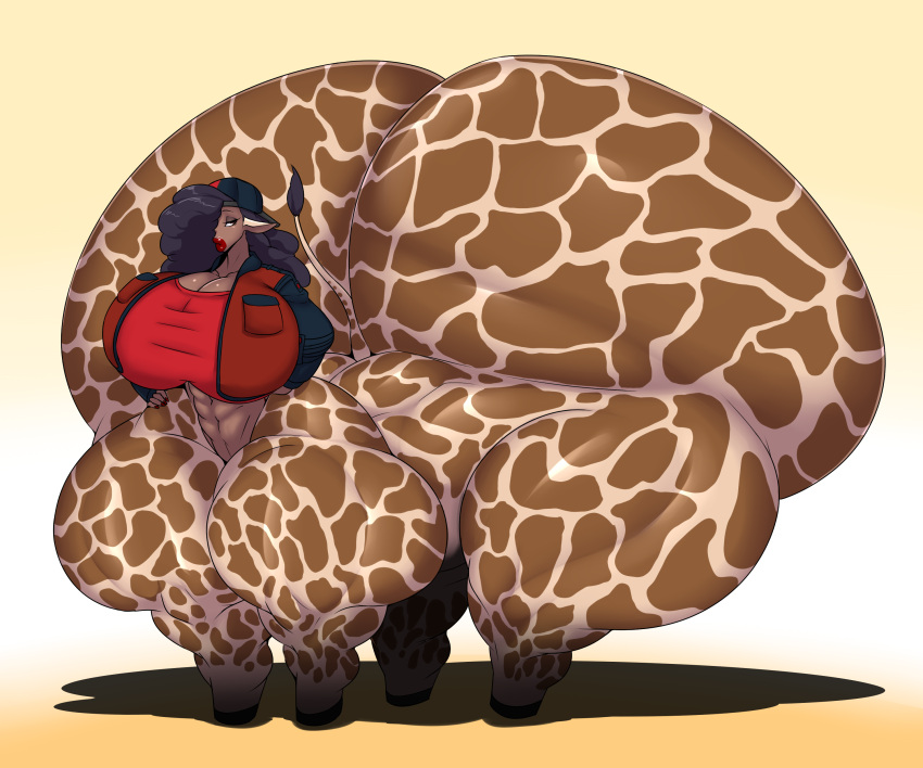 6:5 absurd_res ber00 big_breasts big_butt breasts butt cleavage clothed clothing female giraffe giraffe_taur giraffid giraffid_taur hi_res huge_butt huge_thighs humanoid_taur hyper hyper_butt hyper_thighs mammal mammal_taur quadruped taur thick_thighs