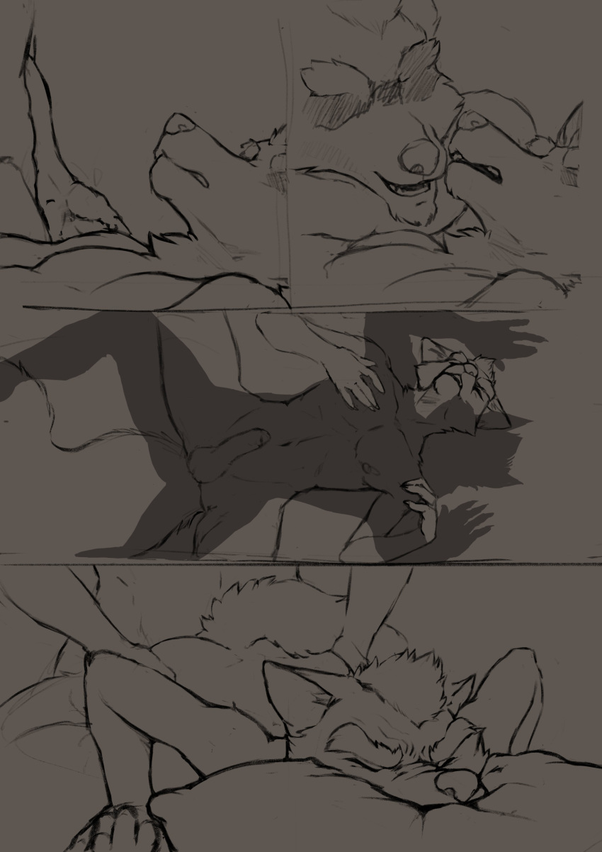 absurd_res anal anthro bite comic dominant dominant_male duo fox_mccloud hi_res male male/male nintendo pillow pillow_bite star_fox submissive submissive_male vahnfox video_games wolf_o'donnell