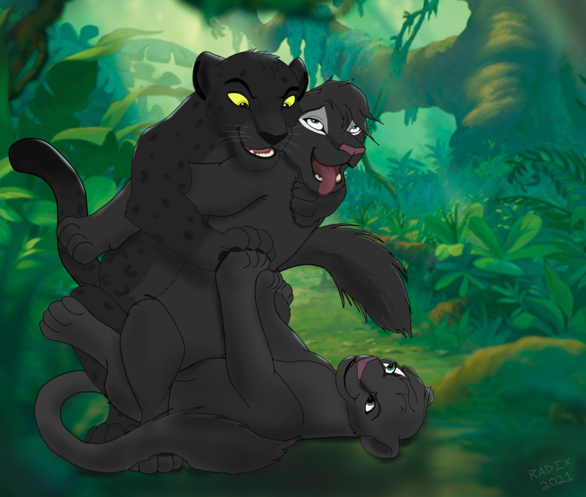 disney felid female feral group group_sex hi_res incest_(lore) leopard male mammal mmf_threesome pantherine radixpanther radixpanther_(character) sex shads the_lion_king threesome white_scar