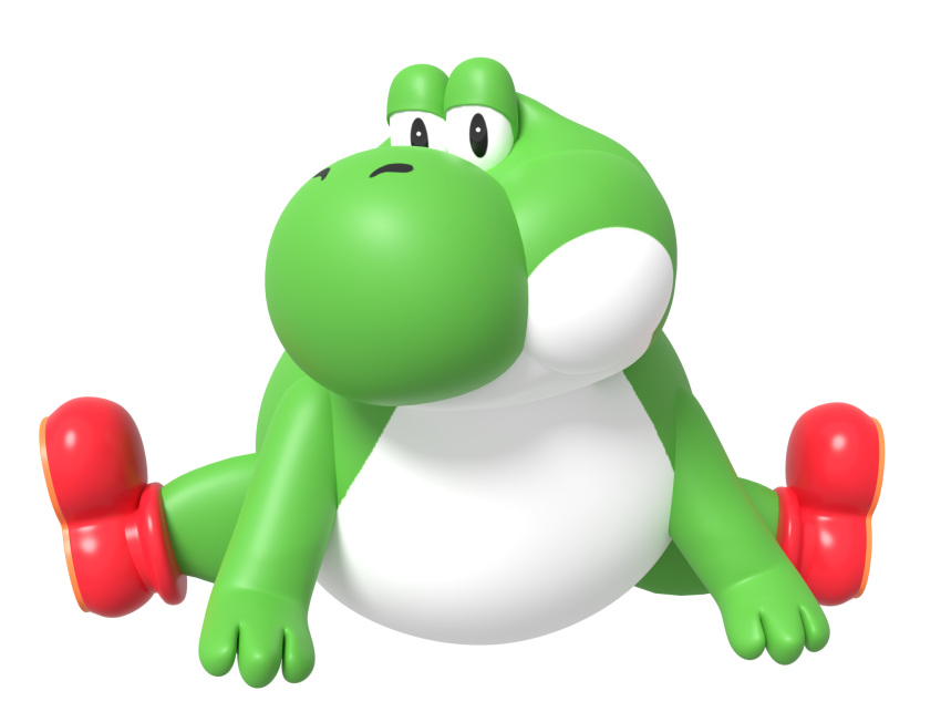 3d_(artwork) alpha_channel ambiguous_gender anthro biped black_eyes clothing digital_media_(artwork) fat_yoshi flexible footwear footwear_only green_body green_skin green_yoshi half-closed_eyes hi_res looking_at_viewer mario_bros mostly_nude multicolored_body multicolored_skin narrowed_eyes nintega-dario nintendo obese obese_ambiguous obese_anthro overweight overweight_ambiguous overweight_anthro scalie shoes shoes_only simple_background solo splits spread_legs spreading super_mario_rpg_legend_of_the_seven_stars two_tone_body two_tone_skin video_games white_background white_body white_skin yoshi