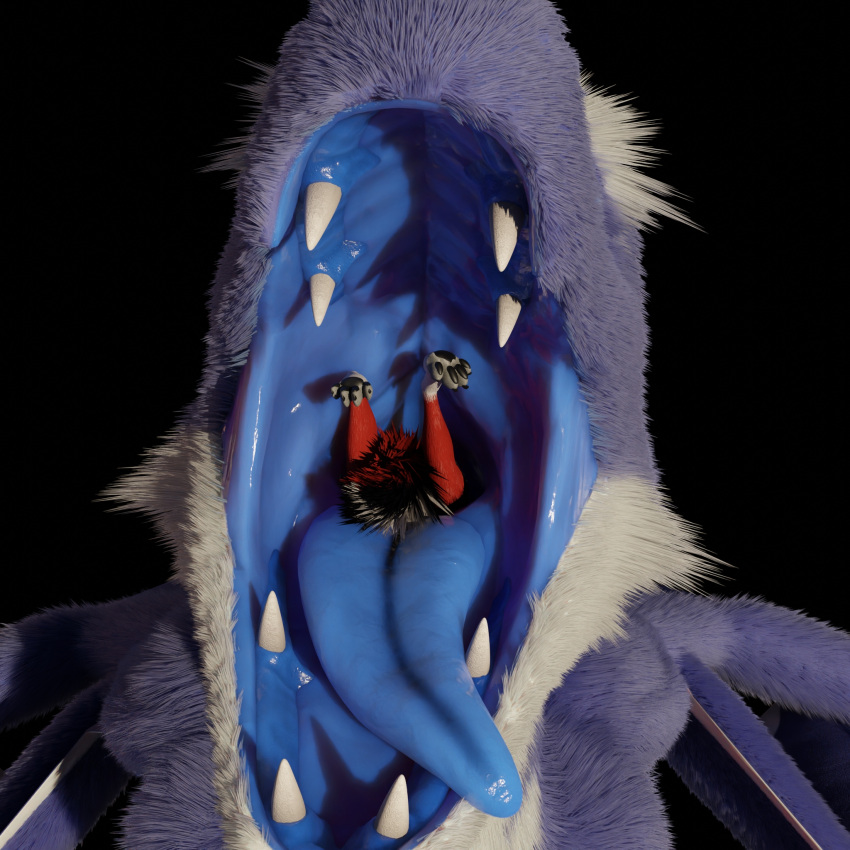 1:1 3d_(artwork) black_background blue_body blue_skin digital_media_(artwork) feeding hi_res lothar nexuswolfy open_mouth rendered rexouium simple_background vore