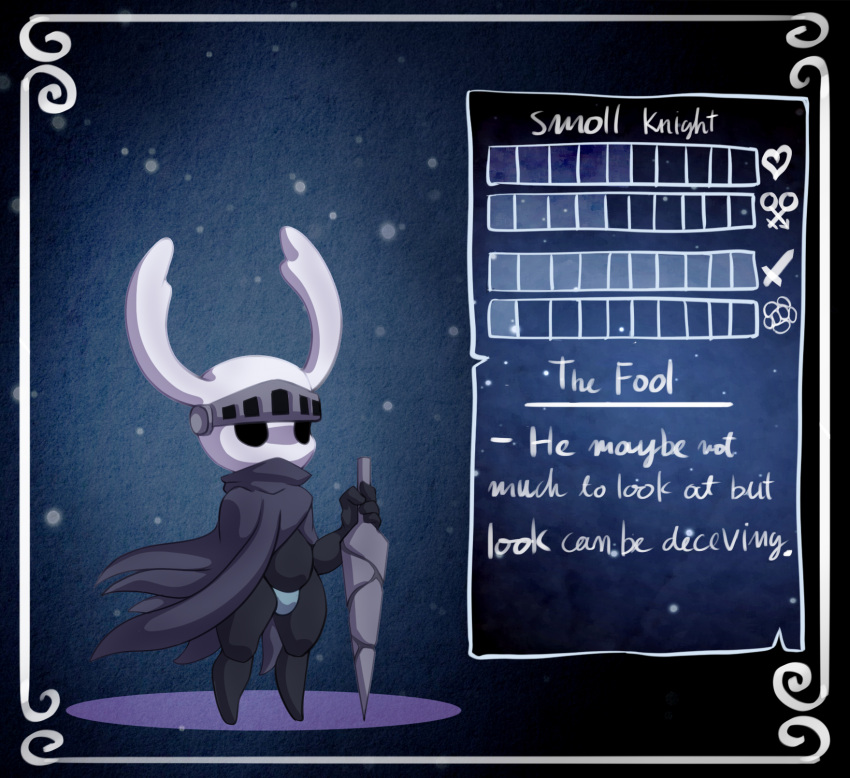 arthropod azura_inalis chart clothing english_text hi_res hollow_knight humanoid hymenopteran insect panties princess_and_conquest protagonist_(hollow_knight) team_cherry text underwear vessel_(species) video_games weapon
