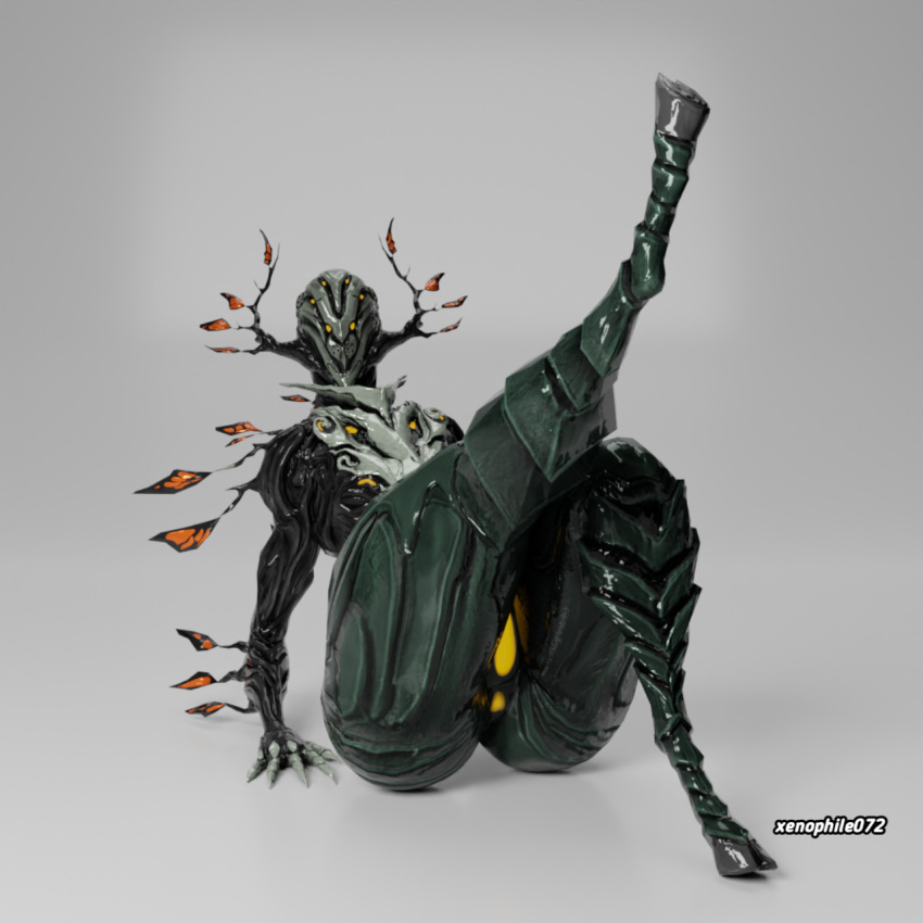 1:1 female genitals hi_res humanoid not_furry oberon_(warframe) solo video_games warframe xenophile072