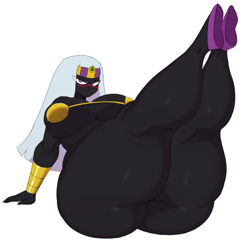2021 absurd_res alien ankha_zone big_breasts big_butt breasts butt duck_dodgers female hi_res huge_butt humanoid looking_at_viewer martian queen_tyr'ahnee solo sssonic2 thick_thighs