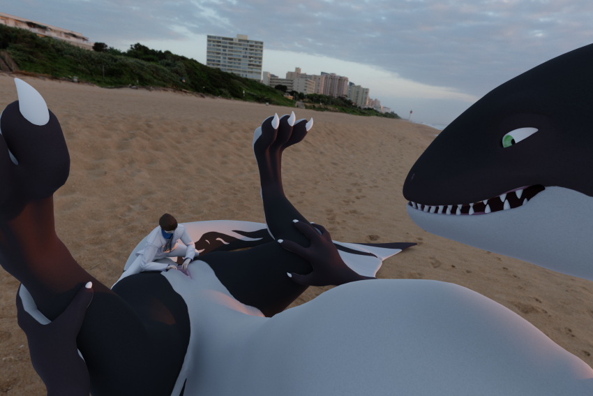 3d_(artwork) ambiguous_gender beach bestiality blender_(software) building cetacean city delphinoid digital_media_(artwork) duo female feral gynecologist hi_res human human_on_feral hybrid interspecies mad_joe male male/female mammal marine miraroo oceanic_dolphin orca racf92 rendered sea seaside smile sunset toothed_whale unbirthing vaginal vore water whiteperson