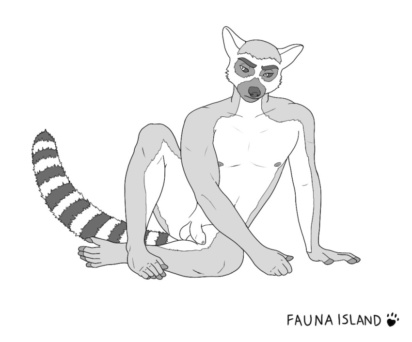 anthro ape fauna_island feet hands haplorhine invalid_tag lemur male mammal muscular primate solo strepsirrhine tail