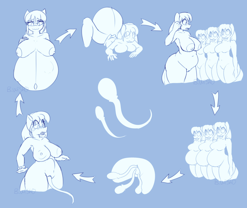 abdominal_bulge absurd_res anthro birth blue_drip breasts bumpywish equid equine female giant_sperm goo_creature hasbro hi_res horse impregnation life_cycle mammal my_little_pony pony pregnant rapid_pregnancy unbirthing vaginal vore