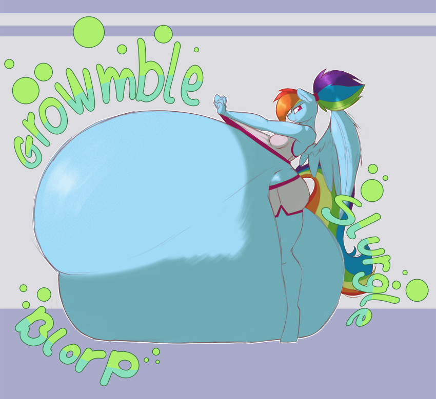 abdominal_bulge absorb absorption_vore anthro bare_belly belly big_belly blueblaze95 bulge digestion equid equine expansion fat_belly fatal female friendship_is_magic growth hasbro hi_res ingested mammal my_little_pony oral oral_vore organs pegasus post-vore rainbow_dash_(mlp) rumbling_stomach seb111114 stomach swallowed vore weight_gain wings