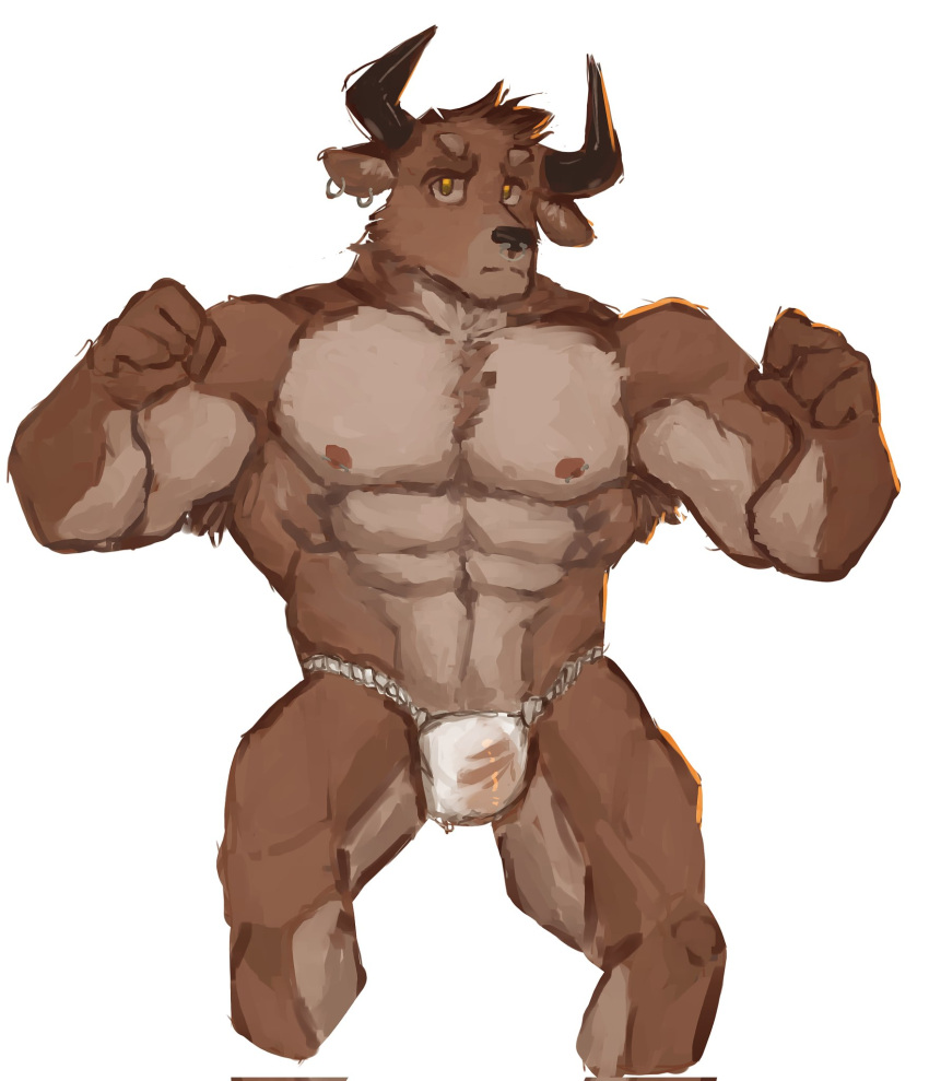 anthro clothing hi_res jockstrap lowkey male muscle_tone pubes temchang underwear