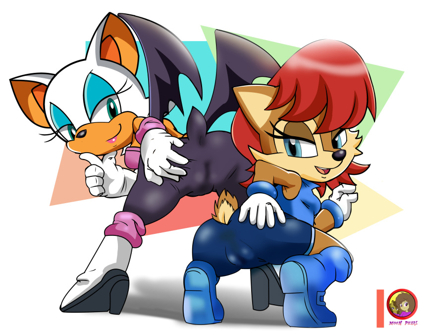 archie_comics bat_wings camel_toe cute_expression digital_media_(artwork) duo female female/female hi_res humanoid looking_at_viewer membrane_(anatomy) membranous_wings moon_pearl presenting rouge_the_bat sally_acorn sega signature sonic_the_hedgehog_(archie) sonic_the_hedgehog_(comics) sonic_the_hedgehog_(series) squirrel_tail succubi_samus suggestive wings