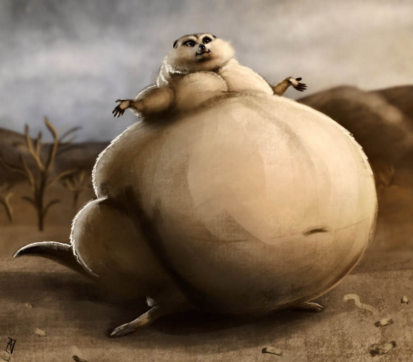 2020 belly big_belly disney feral fur herpestid hyper hyper_belly ian-exe male mammal meerkat morbidly_obese morbidly_obese_feral morbidly_obese_male navel nude obese obese_feral obese_male outside overweight overweight_feral overweight_male plant pose smile solo spread_arms standing the_lion_king timon tree