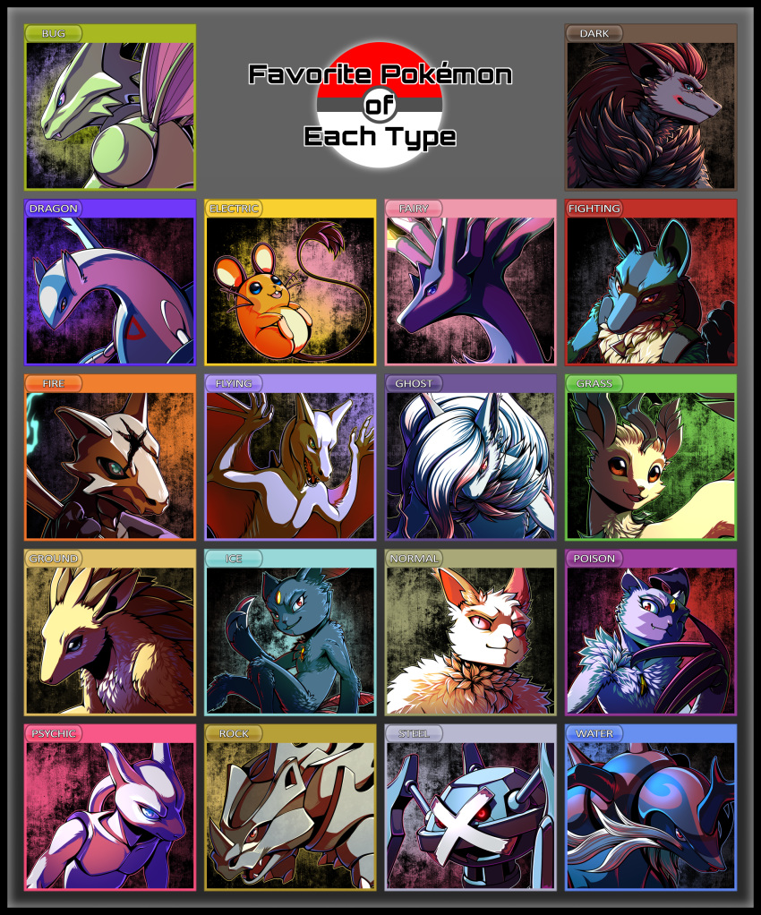 absurd_res aerodactyl alolan_marowak ambiguous_gender anthro arthropod canid canine claws conditional_dnp dedenne digital_media_(artwork) eeveelution english_text feral fossil_pok&eacute;mon fur hi_res hisuian_samurott hisuian_zoroark insect latios leafeon legendary_pok&eacute;mon lucario mammal meme metagross mewtwo nintendo pok&eacute;mon pok&eacute;mon_(species) ratte regional_form_(pok&eacute;mon) rhyhorn rodent sandslash scyther smile smirk sneasel sneasler solo text video_games xerneas zangoose zoroark