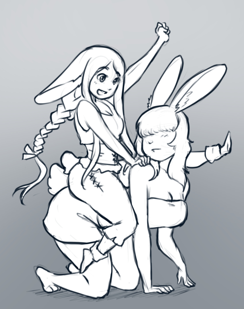 bunny highres riding sitting sitting_on_person