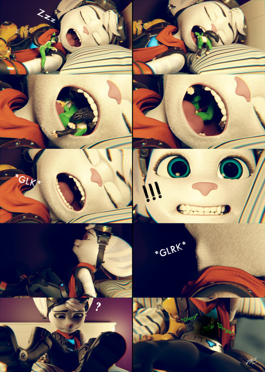 3d_(artwork) absurd_res accidental_vore azerta56 digital_media_(artwork) female hi_res inside_stomach internal lombax mammal mouth_shot open_mouth ratchet_and_clank rivet_(ratchet_and_clank) rumbling_stomach solo sony_corporation sony_interactive_entertainment surprise swallowing unaware_pred unaware_vore uvula video_games vore