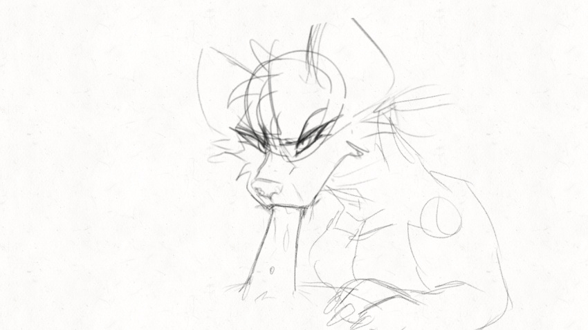 angry angry_expression angry_eyes angry_face angry_sex animated anthro breasts canid canine canis fellatio female female_focus female_on_top female_penetrated fox genitals hyaenid kittybat29 male male/female male_penetrating male_penetrating_female mammal on_top oral penetration penile sex sketch unspecific_species unspecified-any wolf