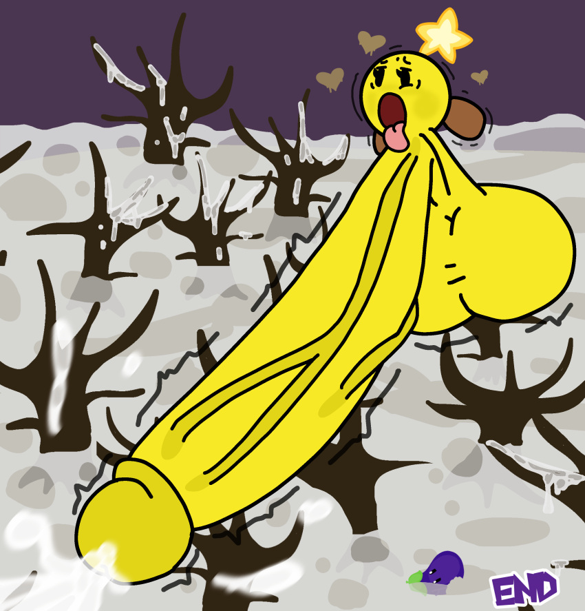 absurd_res ahegao balls big_balls big_penis bodily_fluids cum cum_flooding cum_on_tree ejaculating_cum excessive_cum forest genital_fluids genitals hi_res huge_balls huge_penis hyper hyper_balls hyper_cum hyper_genitalia hyper_penis light looking_pleasured lustful_gaze male mario_and_luigi_(series) mario_bros moonlight nintendo onyx666 penis plant power_up small_but_hung solo star star_sprite starlow throbbing_balls throbbing_penis tree vein veiny_penis video_games waddling_head