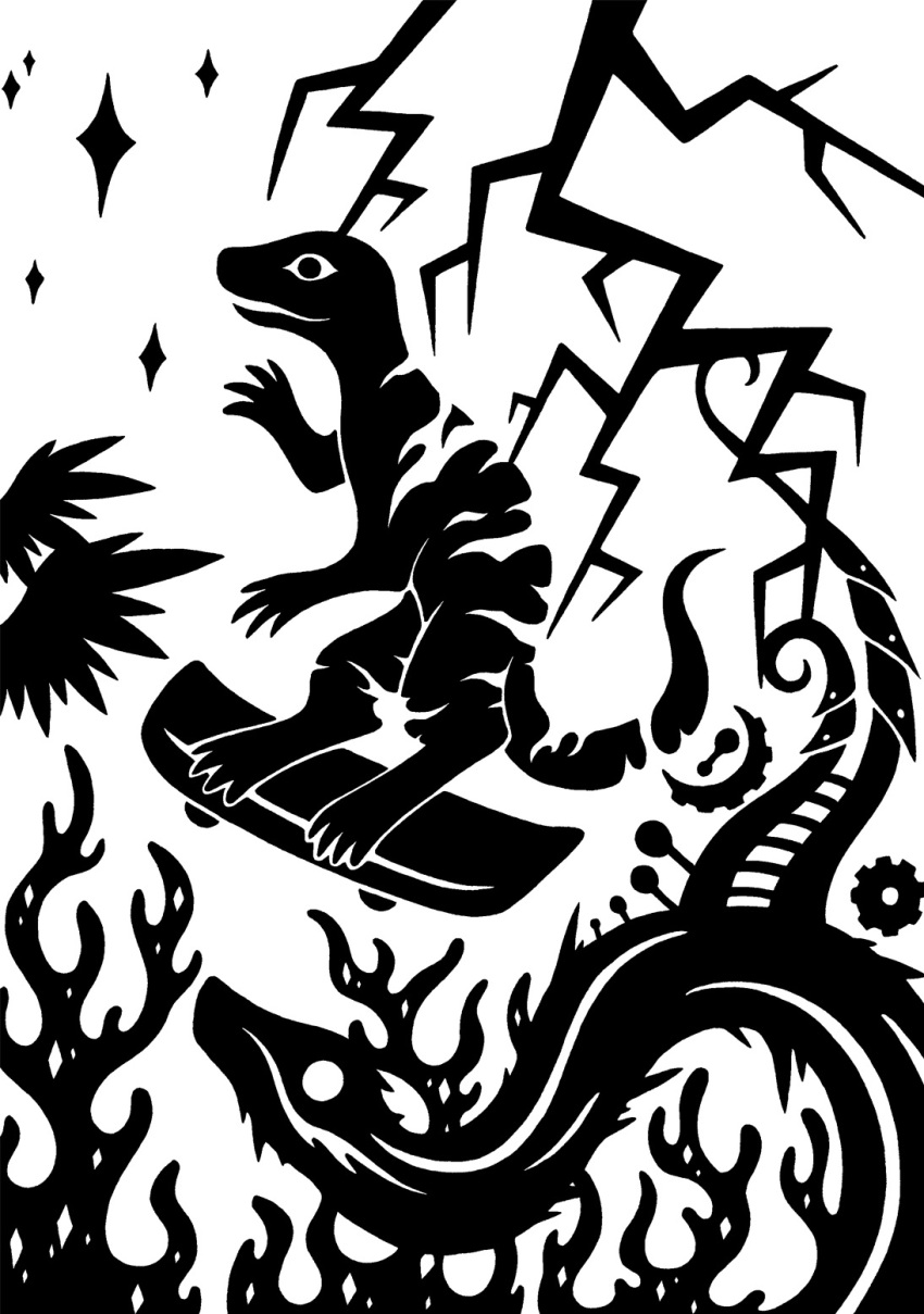 2015 4_fingers 4_toes anthozoan black_and_white cnidarian common_leopard_gecko coral crystal crystal_creature diamond_(gem) digital_drawing_(artwork) digital_media_(artwork) duo electricity elemental_creature eublepharid feet feral fingers gear gecko gem hi_res leopard_gecko lightning lizard male marine markings mineral_fauna monochrome on_hind_legs reptile scales scalie scp-2014 scp_foundation silhouette simple_background skateboard skateboarding snake star striped_body striped_legs striped_markings striped_scales striped_tail stripes sunnyclockwork tail tail_markings toes white_background
