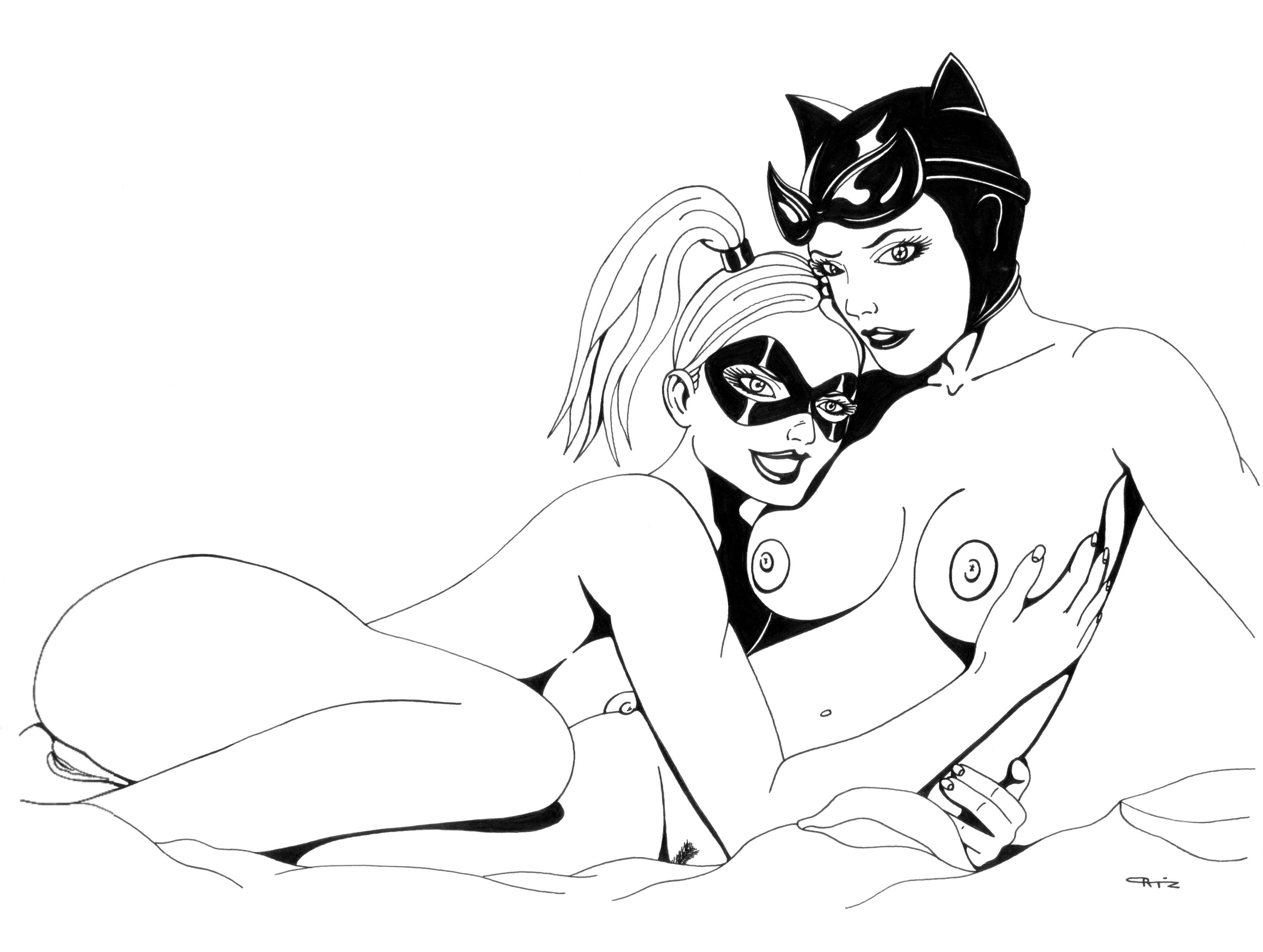 Harley quinn catwoman lesbian