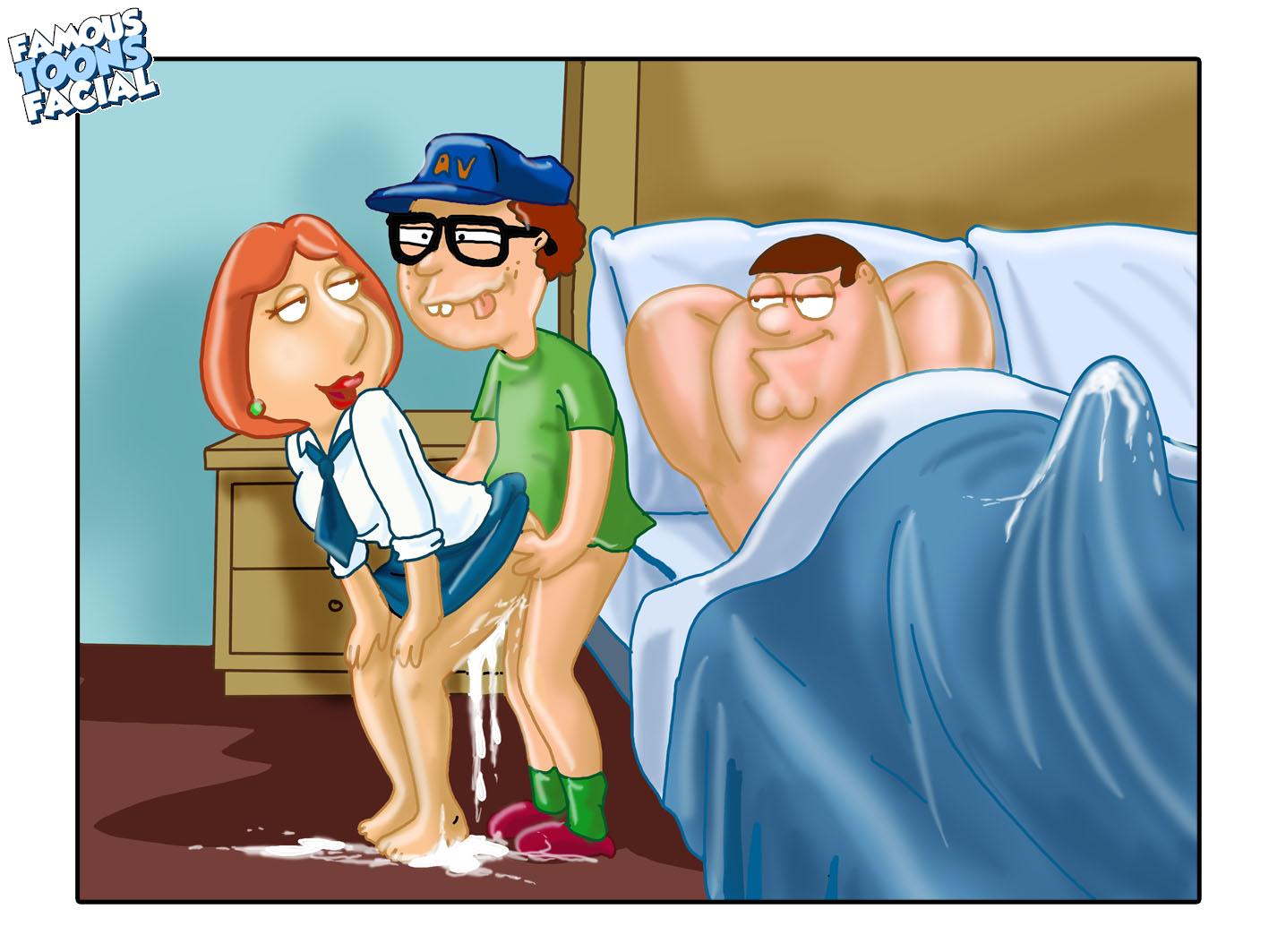 Cartoon family porn scene