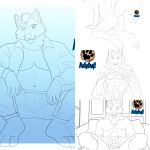 abs absurd_res adult anthro assassin&#039;s_creed balls bulge canid canine canis clothing coat easter easter_egg egg genitals girly hi_res holidays hood invalid_tag male male/male mammal muscular netiscraft nude paws solo topwear ubisoft wolf ych ych_(character)