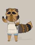 apron canid canine chef clothing cooking cutlery hi_res invalid_tag kitchen_utensils mammal raccoon_dog spoon tanuki tools