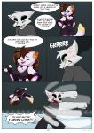 absurd_res anime_reference anthro canid canine felid feline female hi_res male mammal mileena_smith_(travis_the_dragon) spike_fergison_(travis_the_dragon) travis_the_dragon travis_the_dragon_dimension_ride_(comic_series)