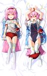  alternate_costume bad_id bad_pixiv_id bdsm blush bondage bound bound_wrists buruma buruma_pull competition_swimsuit dakimakura eyeball gym_uniform hairband heart highres komeiji_satori multiple_views okina_ika one-piece_swimsuit pink_hair red_eyes short_hair swimsuit swimsuit_under_clothes tears thighhighs third_eye touhou white_legwear 