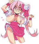  breasts cropped_legs di_gi_charat dice_hair_ornament hair_ornament large_breasts lucky_star no_panties raiden_(raiden_labo) solo takara_miyuki usada_hikaru 