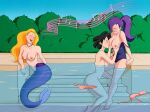  amy_wong breast_play breast_suck breasts comedy_central cyclops eyes_closed female female/female futurama group hair human mammal marine merfolk nipples nude purple_hair singing solddate split_form sucking trio turanga_leela umbriel_(futurama) water 