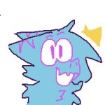  1:1 2022 ambiguous_form ambiguous_gender anthro blue_body chest_tuft colored colored_line_art eyebrows facial_tuft fish flufferzz fur furred_shark head_floof mammal marine monochrome open_mouth pink_eyes scalie shark simple_background smile solo toony toony_eyes tuft tufted_fur white_background 