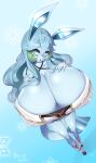  big_breasts blue_background blue_blush blue_body blue_eyes blue_hair blue_tail bodily_fluids bottomwear breasts cleavage clothed clothing curved_horn digital_media_(artwork) eeveelution female footwear glaceon green_horn hair hi_res horn huge_breasts humanoid hyper hyper_breasts lactating mammal milk nintendo open_mouth pok&eacute;mon pok&eacute;mon_(species) shirt shoes simple_background skirt snowflake solo spacecuyo topwear video_games whimsicott white_bottomwear white_clothing white_footwear white_shirt white_shoes white_skirt white_topwear 