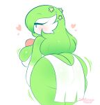  accessory breast_squish breasts butt female flower flower_in_hair gardevoir hair hair_accessory hi_res nintendo plant pok&eacute;mon pok&eacute;mon_(species) sillysmugz solo squish thick_thighs video_games 