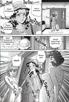  ambush behind_moon breasts comic cum dulce_report ejaculation eyebrows_visible_through_hair facial futa_with_female futanari greyscale group_incest hard_translated highres incest large_breasts masturbation monochrome multiple_girls nude penis translated 