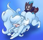  alolan_ninetales ambiguous_gender ambiguous_penetration blush butt canine duo feral feral_on_feral from_behind_position grin kirbot12 looking_pleasured male male/ambiguous mammal nintendo penetration pok&eacute;mon pok&eacute;mon_(species) regional_variant sex simple_background size_difference smaller_male smile video_games zorua 