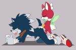  all_fours anal anthro arrow_hearted balls bodily_fluids chip_(sonic) duo eulipotyphlan genitals hi_res male male/male mammal nude penis sega size_difference small_dom_big_sub sonic_the_hedgehog_(series) sonic_the_werehog sonic_unleashed sweat tongue tongue_out were wereeulipotyphlan werehog 