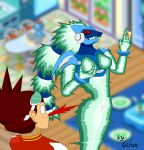  absurd_res anthro capcom female gorun hi_res human male mammal mega_man_star_force megaman_(series) omega-xis video_games 