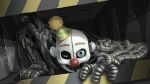  all_fours blue_eyes clown_nose crawling ennard five_nights_at_freddy&#039;s five_nights_at_freddy&#039;s:_sister_location hat highres oyoso_goku party_hat solo 