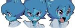  angry anthro blue_face blue_hair cartoon_network clothed clothing domestic_cat felid feline felis female glare hair looking_aside looking_at_viewer mammal nicole_watterson open_mouth purple_eyes simple_background smile solo the_amazing_world_of_gumball whiskers yen0028 