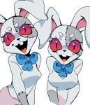  anthro bow breasts bunny_costume clothing costume female five_nights_at_freddy&#039;s human looking_at_viewer mammal red_eyes scottgames seam_(sewing) smile solo stitch_(sewing) vanny_(fnaf) video_games yen0028 