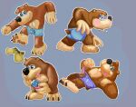  animal_genitalia animal_penis anthro banjo-kazooie banjo_(banjo-kazooie) bodily_fluids brown_bear clothing cum drooling genital_fluids genitals hi_res male mammal pawpads penis rareware rarewarefan42 saliva underwear ursid ursine video_games 