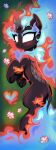  &lt;3 2022 absurd_res asian_mythology autumn_blaze_(mlp) black_body black_fur black_scales blush chinese_mythology cloven_hooves dakimakura_design dipstick_ears east_asian_mythology eyebrows eyelashes female feral fire flaming_hair flaming_mane flaming_tail flower flower_petals friendship_is_magic fur grass hasbro hi_res hooves horn kirin lying mammal mane multicolored_ears my_little_pony mythology nirik petals plant pseudo_hair pseudo_mane ravensun scales smile solo underhoof 