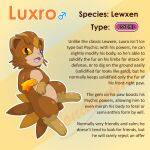  blue_eyes brown_body brown_fur fak&eacute;mon fan_character feral fur heterochromia jonatanm lewxen luxro male mammal model_sheet orange_eyes psychic semi-anthro 