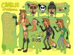  andromorph anthro belt blep bottomwear brown_pawpads cadaverrdog canid canine charlie_(cadaverrdog) cheek_tuft chest_tuft clothing denim denim_clothing denim_jacket denim_vest ear_piercing elbow_tuft facial_tuft fangs footwear fur green_background green_sclera grey_body grey_fur gwar hair half-closed_eyes inner_ear_fluff intersex jeans long_hair long_sleeve_shirt long_sleeves mammal maned_wolf model_sheet narrowed_eyes one_ear orange_body orange_fur pants pawpads paws piercing punk shirt simple_background smile smirk smug smug_face smug_grin socks solo studded_belt studded_bracelet sweatpants t-shirt tongue tongue_out topwear trans_(lore) trans_man_(lore) tuft underwear yellow_background 