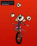  anthro bone fluttershythekind haplorhine hi_res illumination_entertainment juggling male mammal primate red_background simple_background sing_(movie) skull solo tarsier unicycle 