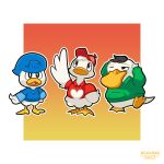  anatid anseriform avian bird blue_clothing blue_hair blue_shirt blue_topwear clothing dewey_duck disney duck ducklett ducktales ducktales_(2017) green_clothing green_hoodie green_topwear group hair hat headgear headwear heart_(marking) hi_res hoodie huey_duck louie_duck male nintendo pok&eacute;mon pok&eacute;mon_(species) psyduck quaxly red_clothing red_hat red_headwear red_shirt red_topwear shirt topwear trio video_games xloadez 