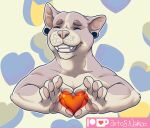  &lt;3 2021 anthro canid canine canis conditional_dnp domestic_dog mammal nakoo paws pit_bull smile 