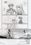  1girl alchemist_(ragnarok_online) bridge comic doujinshi greyscale monk_(ragnarok_online) monochrome nakajima_yuka ponytail ragnarok_online translation_request 