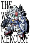  artist_name beam_rifle chibi copyright_name energy_gun gun gundam gundam_aerial gundam_suisei_no_majo holding holding_gun holding_shield holding_weapon looking_to_the_side mecha mobile_suit moukin_punch no_humans sd_gundam shadow shield solo weapon white_background 