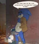  alley anthro bodily_fluids cigarette clothing cum duo fanboy fellatio genital_fluids hat headgear headwear hi_res human interspecies jockstrap male male/male mammal maverickk_(artist) musclegut oral overweight overweight_male penile saliva sega sex smoking sonic_the_hedgehog sonic_the_hedgehog_(series) ugly_sonic underwear 